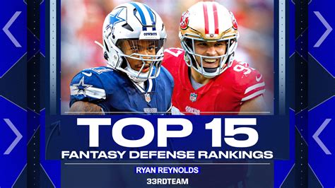 fantasy football defense rankings